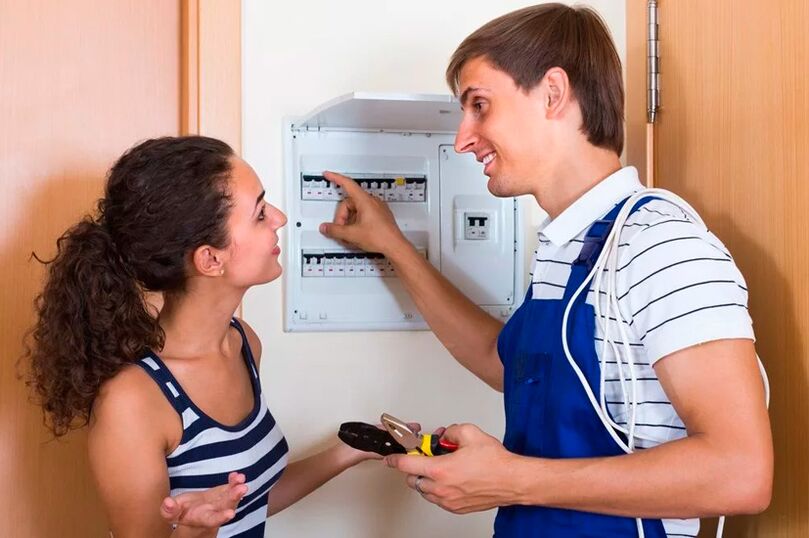 Stromausfall in der Wohnung.